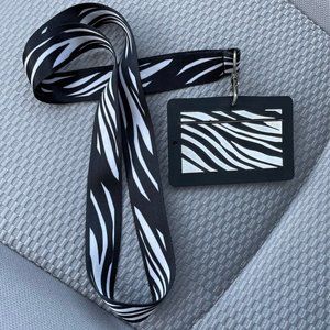 New Animal Print Lanyard & ID Set